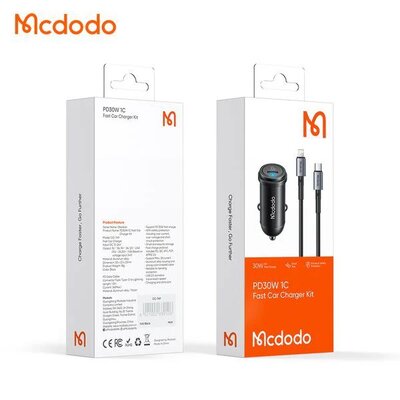 Car charger with iPhone cable