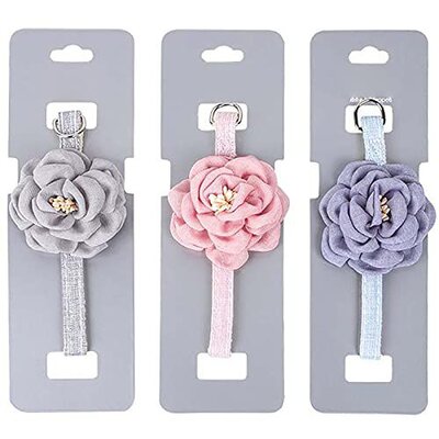 Cat collar with rose design