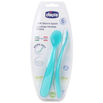 Soft silicone eating spoon - 2pcs (boys) +M8