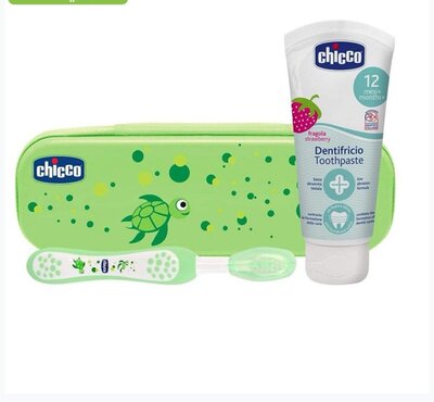 Chicco ALWAYSSMLING Toothpaste Set Boys 12M Green