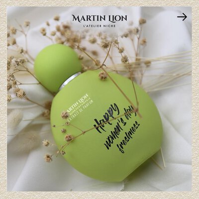Happy women’s day freshness perfume