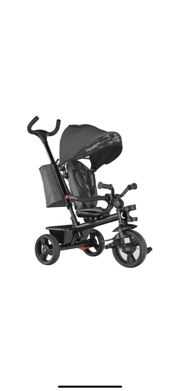 LIONELO 2IN1 HAARI STONE GREY travel stroller and bike for all stages