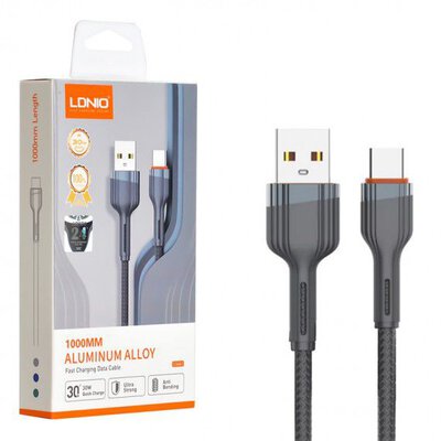 LDNIO 1m TypeC-iPhone-Samsung Charging Cable