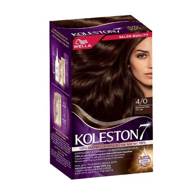 Medium brown hair dye 4/0 KOLESTON7
