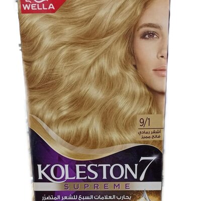 Light ash blonde hair dye 9/1 KOLESTON7