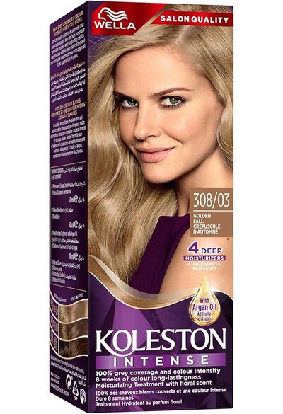 Autumn gold hair dye 308/03 KOLESTON INTENSE