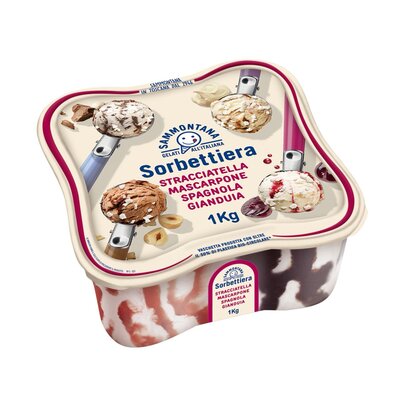 sorbettiera ice cream maker 1kg, 4 flavors