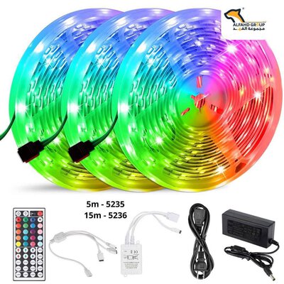 RGB colored lighting controlled remotely Length 15 5236