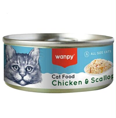Wanpy gourmet, chicken and scallop flavor - 95g