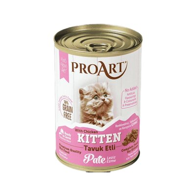 Pro-Amour kitten pate wet food, chicken flavor - 400g