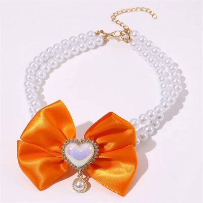 Bow collar orange