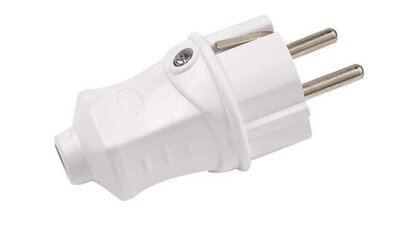 White Turkish male plug