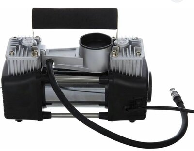 Black 2-piston car compressor