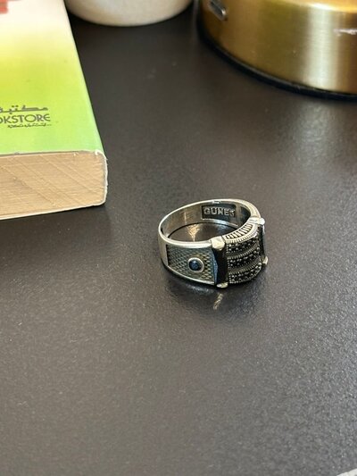 Men's silver ring