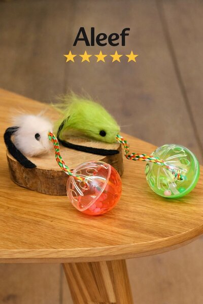 Cat toy bell ball