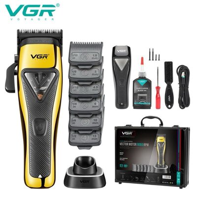 Hair clipper with case and full accessories