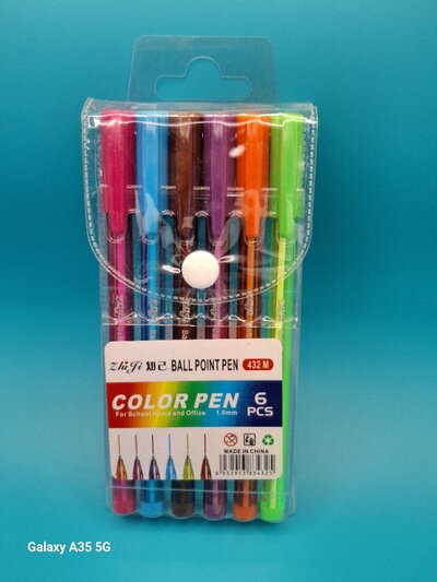 Glitter pen - 6 colors