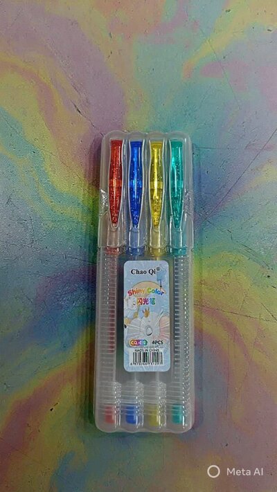 Glitter pens - 4 colors