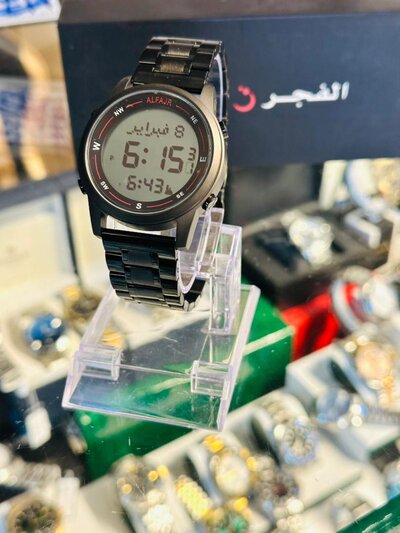 ساعة الفجر اصلية رجالية - اسود