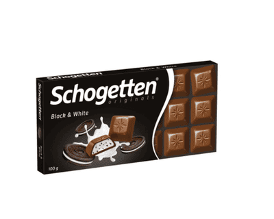 Chocotin chocolate - black and white