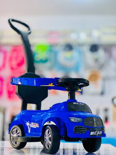 Push car with handle - blue color