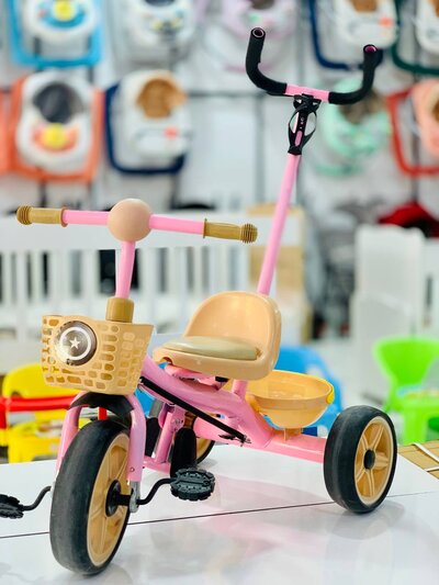 Tricycle with handlebar - pink color