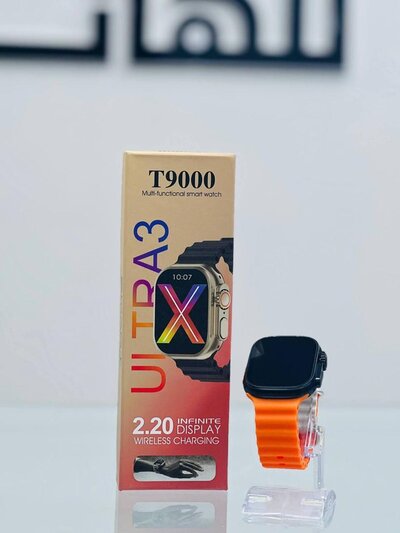 Watch-T9000- Black+Orange color