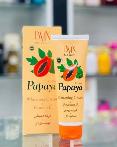 Papaya extract whitening cream