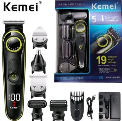 ماكينة حلاقة 5 في 1 -Kemei KM