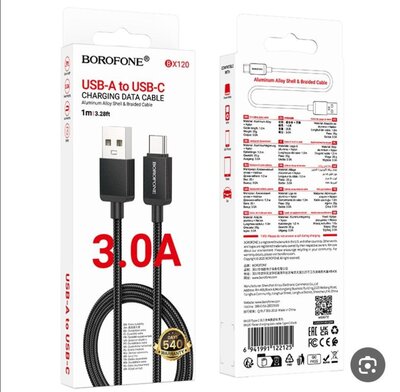 Borofone BX120 Placer USB-C Charging and Data Transfer Cable