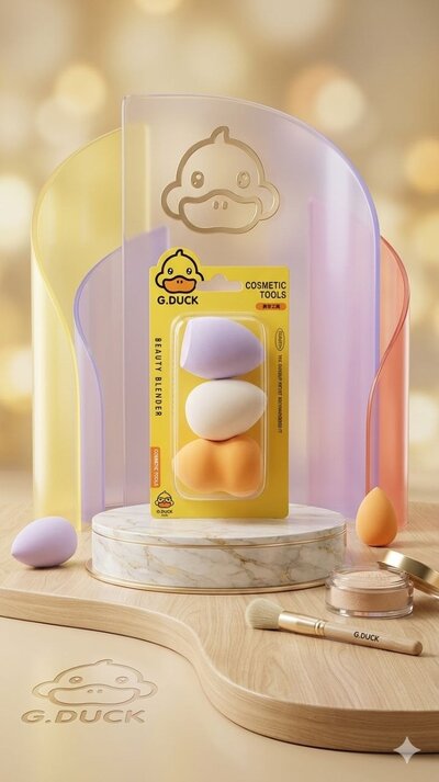 طقم إسفنجات المكياج الثلاثي (Beauty Blender) من G.DUCK