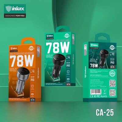 أدابتر شحن سياره بقوه INKAX 78W
