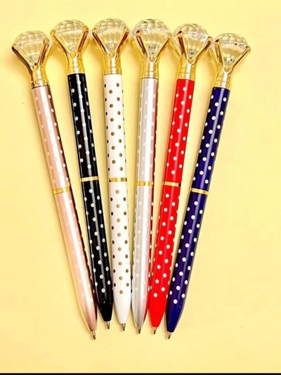 Diamond decorative ink pen - pink