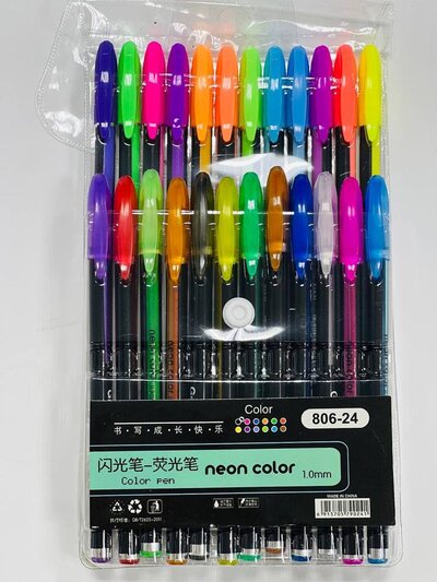 Glitter gel pens