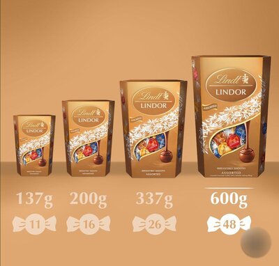 Lindt Lindor gift chocolate - 137g