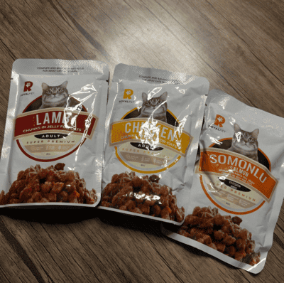 طعام رطب للقطط - Royal pet - سالمون