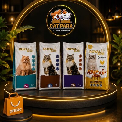 Dry cat food for adult and kitten - yellow