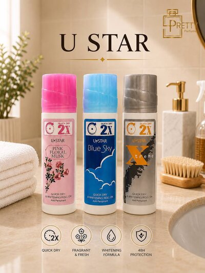 مزيل عرق U STAR - رصاصي