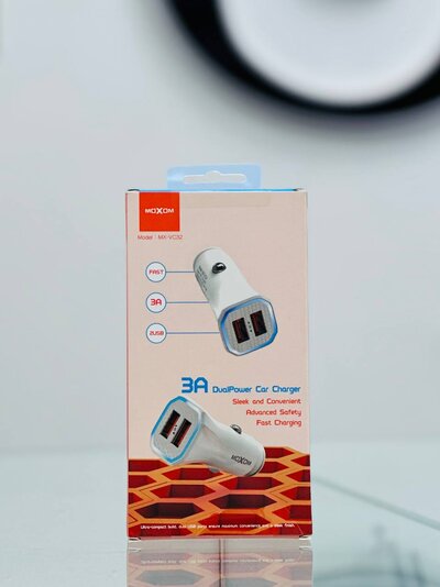 Car charger dual port - moxom