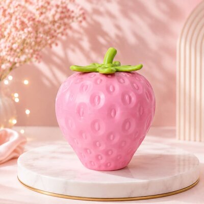 Strawberry shaped bath bomb