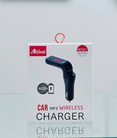 Car charger and audio player - black