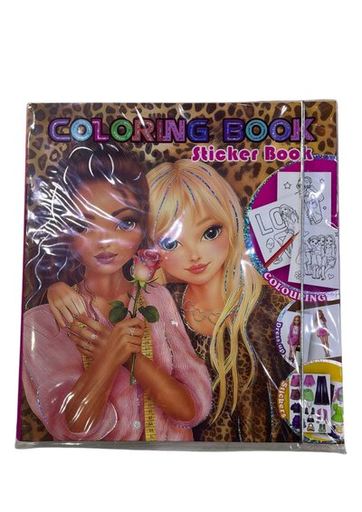 Girls Coloring and Sticker Book T-2194