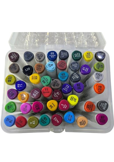 Calligraphy Markers 48 Colors Double T-1784