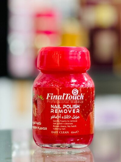 Strawberry nail polish remover