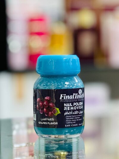 Grape nail polish remover