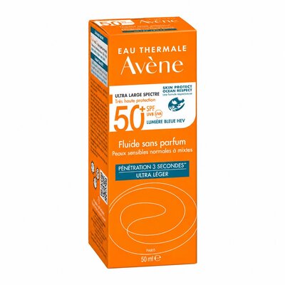 Avène Fluid SPF 50+ sun protection