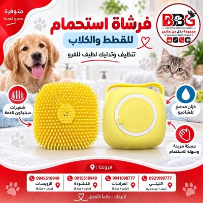 Pet shower brush