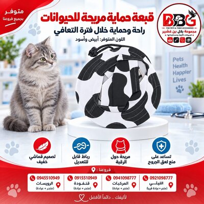 قبعة حماية مريحة للحيوانات