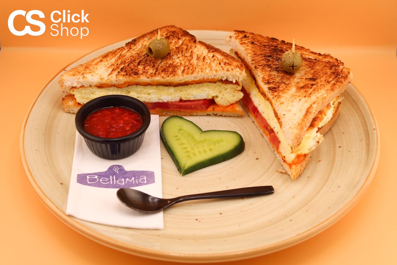 Cheese omelet toast