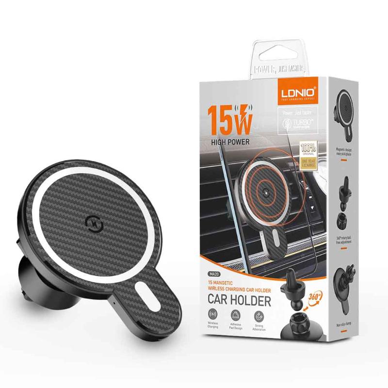 Car stand with wireless charging